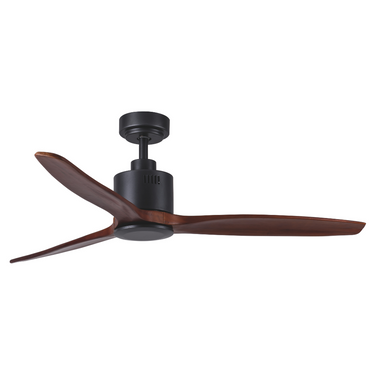 Metal, ABS and Wood, No Light 40W Copper Coil Reversible DC Motor 3 Wood Blades